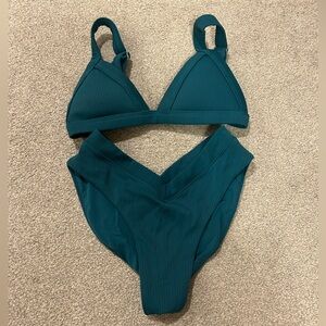 One One Ribbed Bikini Set